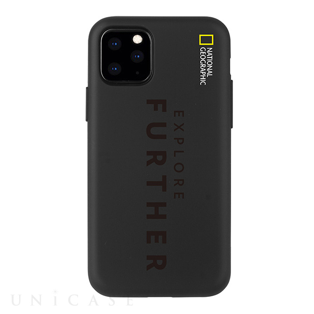 【iPhone11 Pro ケース】Explore Further Edition Lettering Soft Case (ブラック)