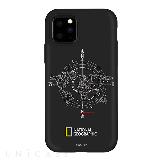 【iPhone11 Pro ケース】Compass Case Double Protective (ブラック)