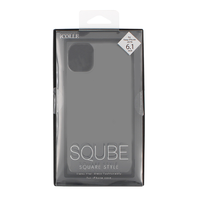 【iPhone11 ケース】SQUBE クリスタルケース (ブラック)サブ画像