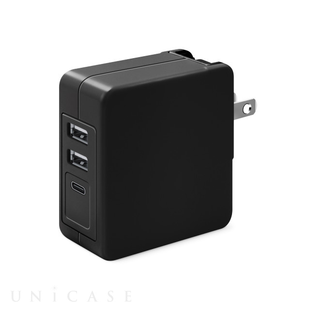 USB電源アダプタ 5.4A (USB-A×2/USB-C×1) ブラック
