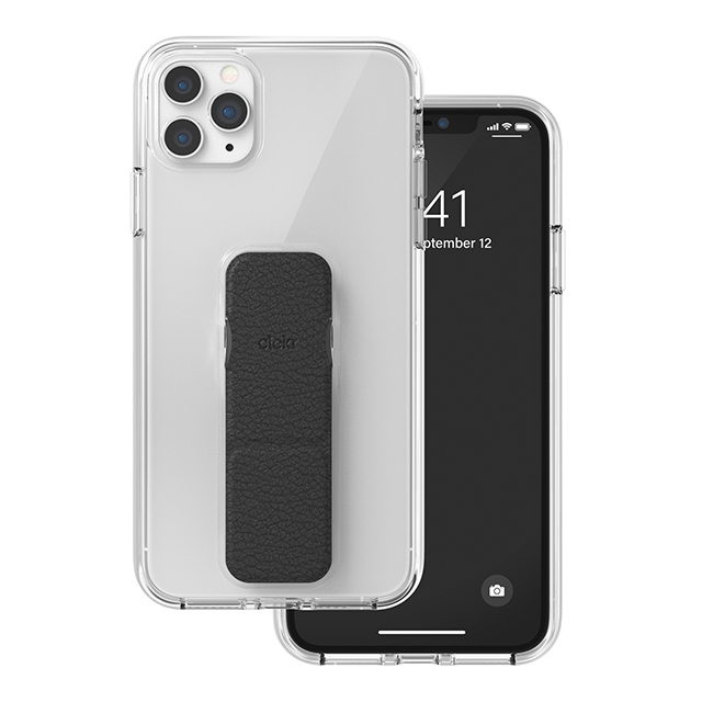 【iPhone11 Pro Max ケース】CLEAR GRIPCASE FOUNDATION (CLEAR/BLACK)サブ画像