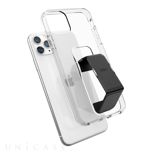【iPhone11 Pro Max ケース】CLEAR GRIPCASE FOUNDATION (CLEAR/BLACK)