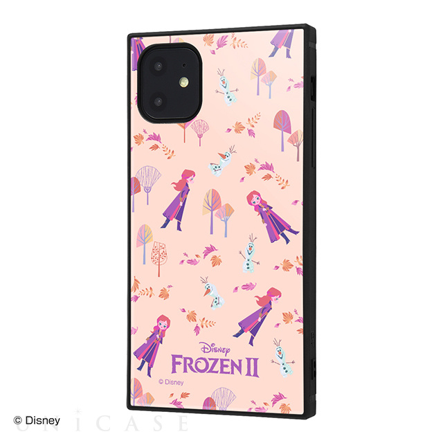 【iPhone11 ケース】アナと雪の女王2/耐衝撃ハイブリッドケース KAKU (アナと雪の女王2/総柄_02)