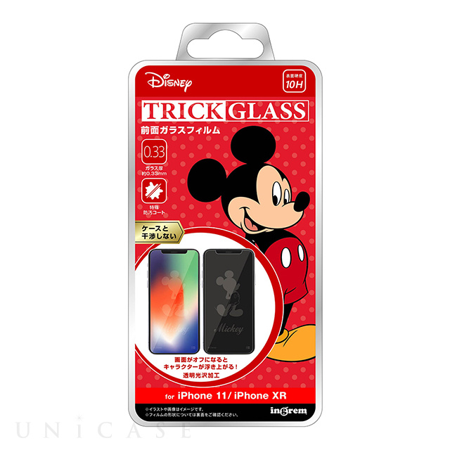 iPhone11/XR フィルム】ディズニーキャラクター/トリックガラスフィルム 10H (ミッキーマウス) イングレム iPhoneケースは  UNiCASE