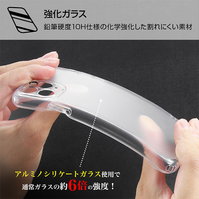 【iPhone11 Pro Max ケース】ハイブリッドガラスケース 精密設計 (マットクリア)goods_nameサブ画像