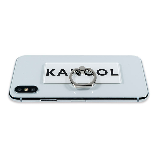KANGOL スマホリング (BOX LOGO RING WHT)goods_nameサブ画像