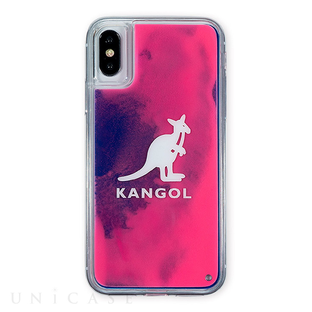 【iPhoneXS/X ケース】KANGOL NEON SAND LOGO (PNK)