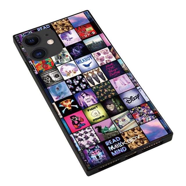 Iphone11 Xr ケース Milkboy スクエア型 ガラスケース Instagram Pattern Milkboy Iphoneケースは Unicase