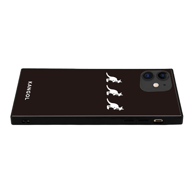 【iPhone11/XR ケース】KANGOL スクエア型 ガラスケース [KANGOL TRIPLE(BLK)]goods_nameサブ画像