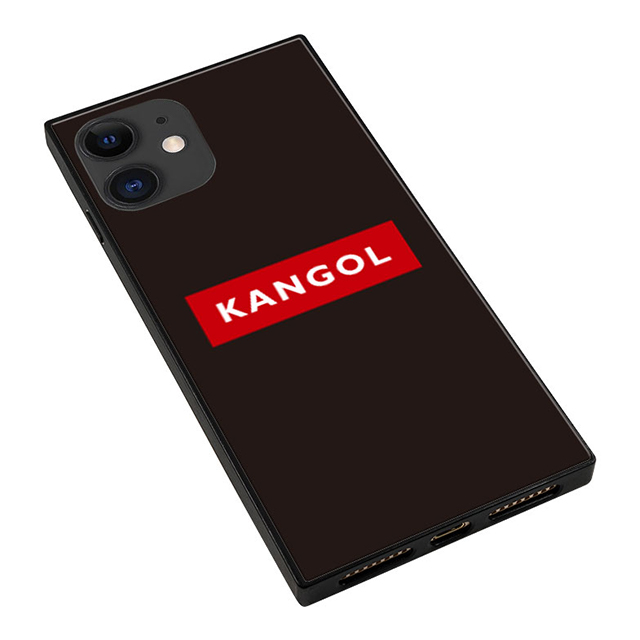 【iPhone11/XR ケース】KANGOL スクエア型 ガラスケース [KANGOL BOX(RED)]サブ画像