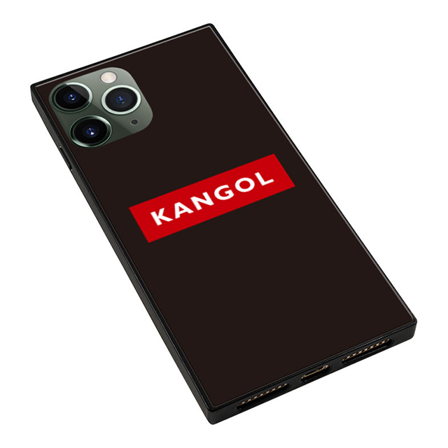 【iPhone11 Pro ケース】KANGOL スクエア型 ガラスケース [KANGOL BOX(RED)]サブ画像