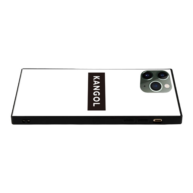 【iPhone11 Pro ケース】KANGOL スクエア型 ガラスケース [KANGOL BOX(WHT)]サブ画像
