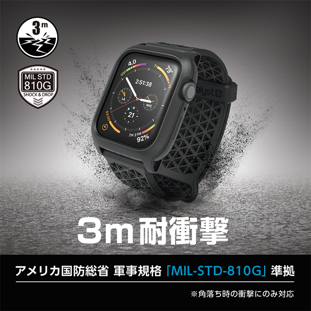 【Apple Watch ケース 44mm】耐衝撃ケース (ブラック) for Apple Watch SE(第1世代)/Series6/5/4goods_nameサブ画像
