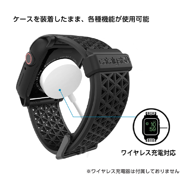 【Apple Watch ケース 44mm】耐衝撃ケース (ブラック) for Apple Watch SE(第1世代)/Series6/5/4goods_nameサブ画像