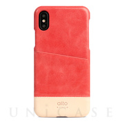 【iPhoneXS/X ケース】Metro (Coral × O...