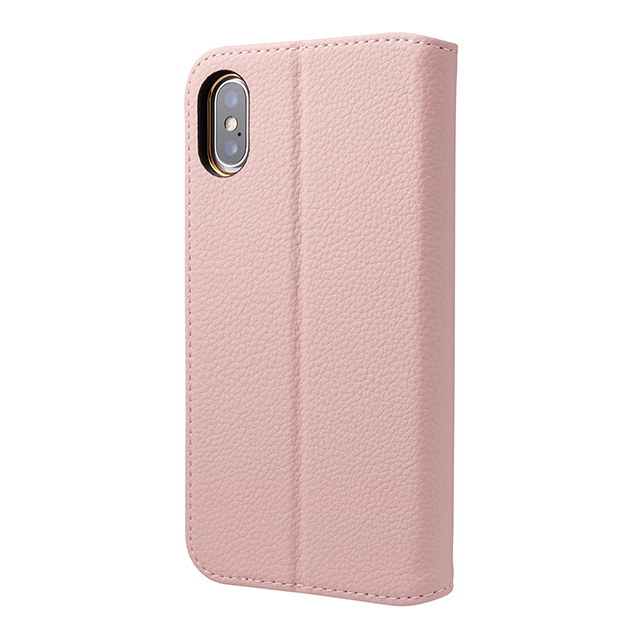 【iPhoneXS/X ケース】“Shrink” PU Leather Book Case (Pink)サブ画像