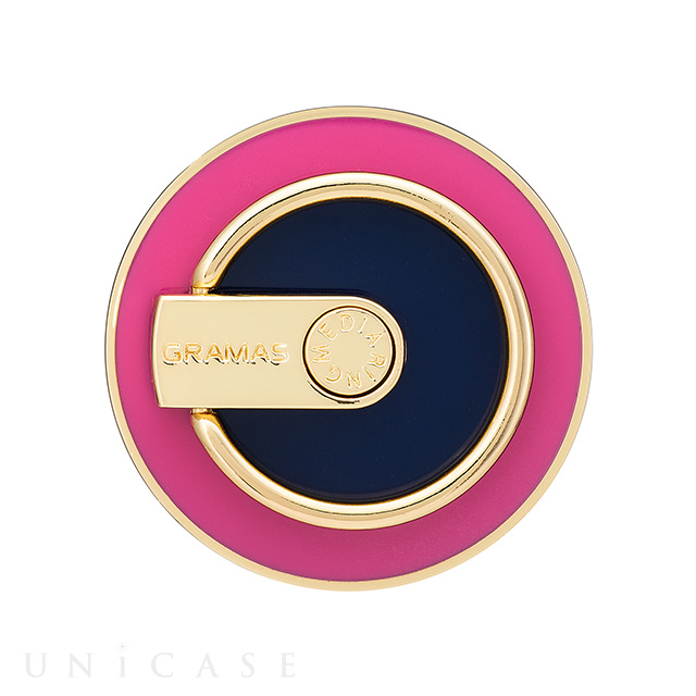 “MEDIARING” for Smartphone Circle (ViVid Pink × Navy)