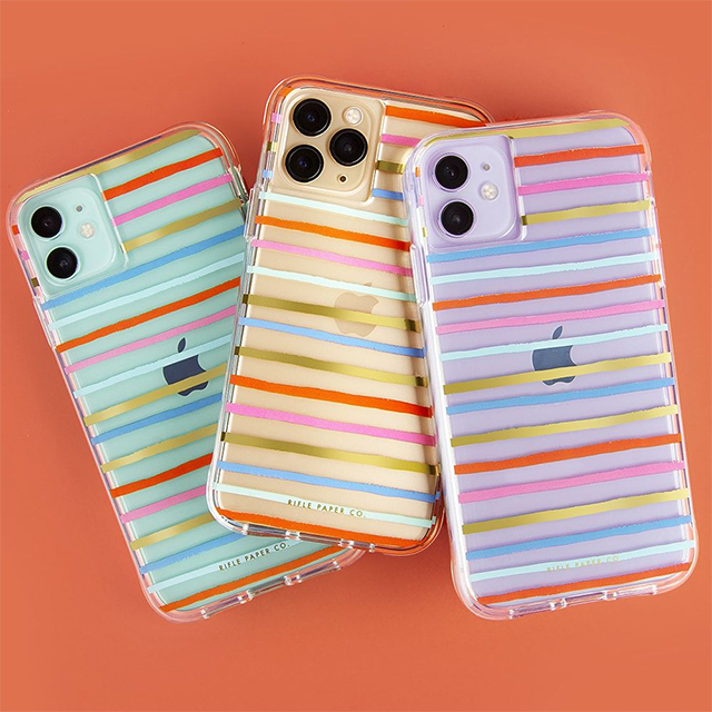 【iPhone11/XR ケース】RIFLE PAPER × Case-Mate (Happy Stripes)サブ画像