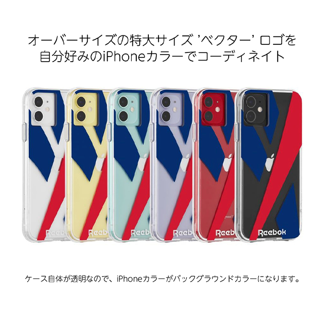 【iPhone11/XR ケース】Reebok × Case-Mate (Oversized Vector 2020 Clear)サブ画像