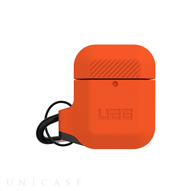 【AirPods ケース】UAG Silicone Case (オレンジ/ダークグレー)