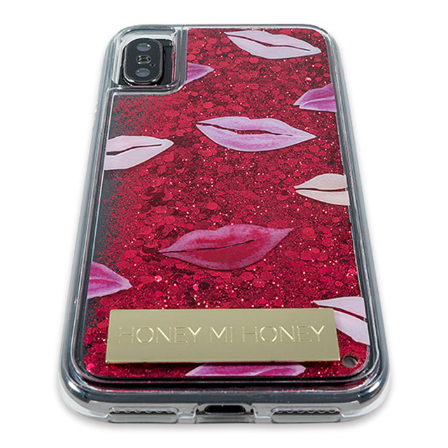 【iPhoneXS/X ケース】HONEY MI HONEY 背面ケース (PINK KISS GLITTER RED)サブ画像