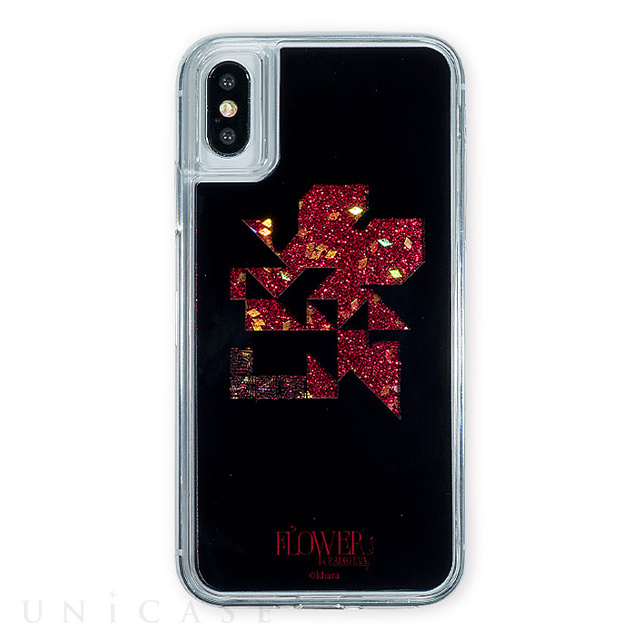 【iPhoneXS/X ケース】FLOWER by RADIO EVANGELION Glitter Case (NERV)