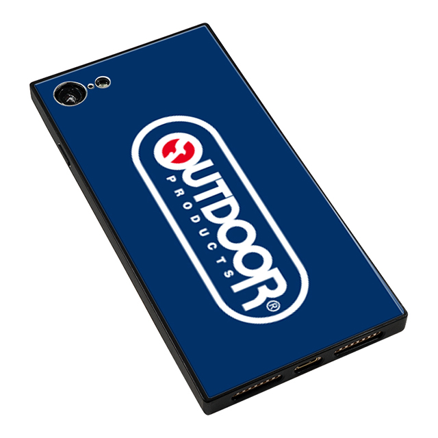 【iPhone8/7 ケース】OUTDOOR スクエア型 ガラスケース (LOGO BLUE)goods_nameサブ画像