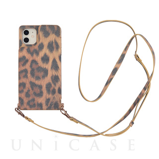 【iPhone11/XR ケース】Cross Body Case Animal Series for iPhone11（leopard）