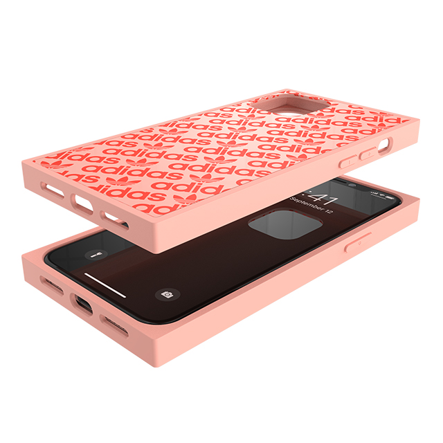 【iPhone11 Pro ケース】SQUARE CASE (Ash pearl/Signal coral)サブ画像