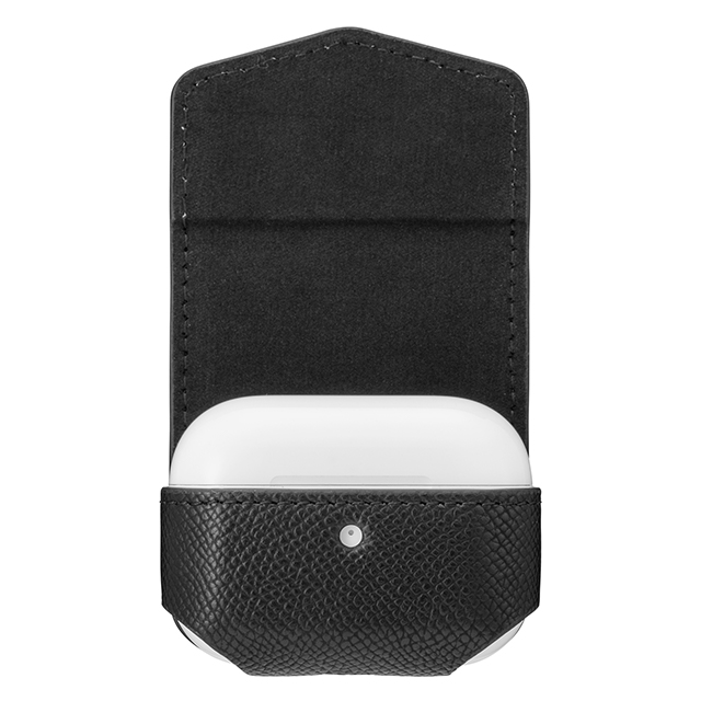 【AirPods Pro(第1世代)/AirPods(第3世代) ケース】“EURO Passione” PU Leather Case (Black)サブ画像