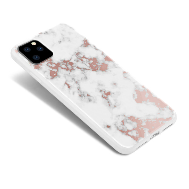 【iPhone11 Pro ケース】WHITE MARBLE (ROSE GOLD WHITE MARBLE)サブ画像