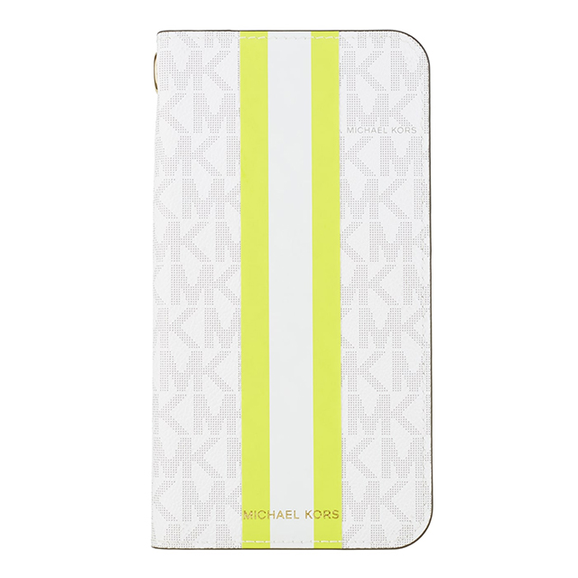 【iPhoneXR ケース】Folio Case Lime Stripe with Charmサブ画像