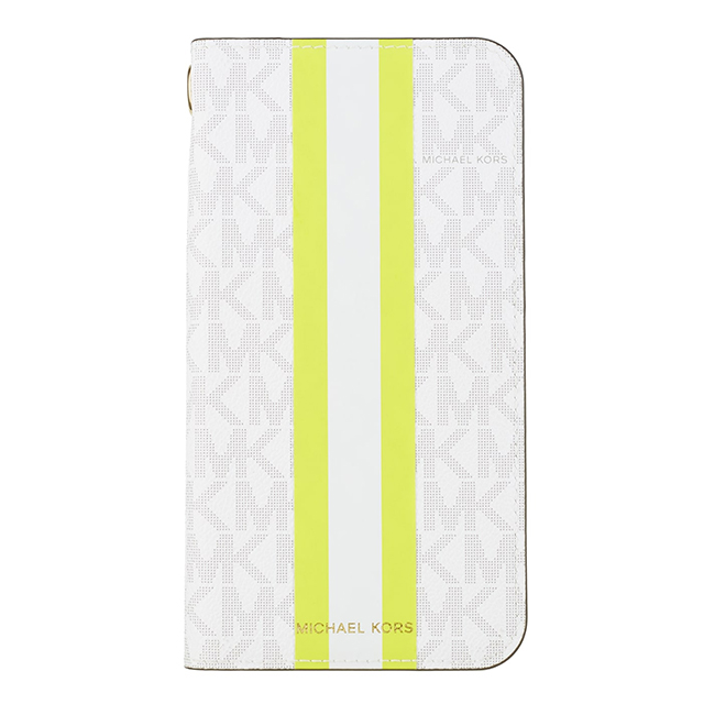 【iPhone11 Pro ケース】Folio Case Lime Stripe with Charmgoods_nameサブ画像