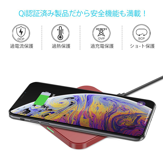 Wireless charger T511S-BK (black)goods_nameサブ画像