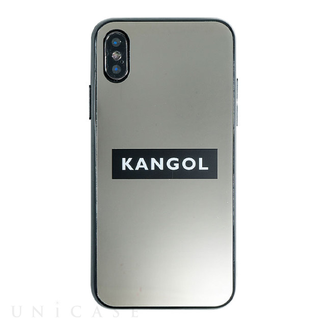 【iPhoneXS/X ケース】KANGOL MIRROR BOX LOGO (BLK)