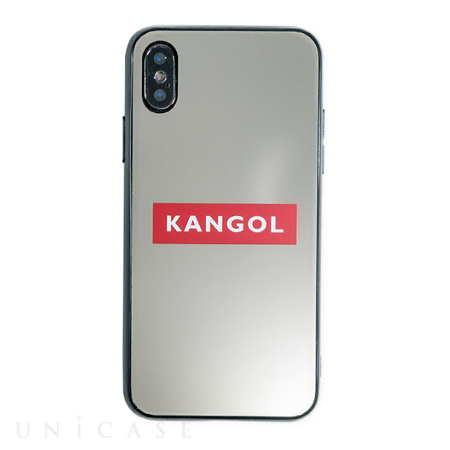【iPhoneXS/X ケース】KANGOL MIRROR BOX LOGO (RED)