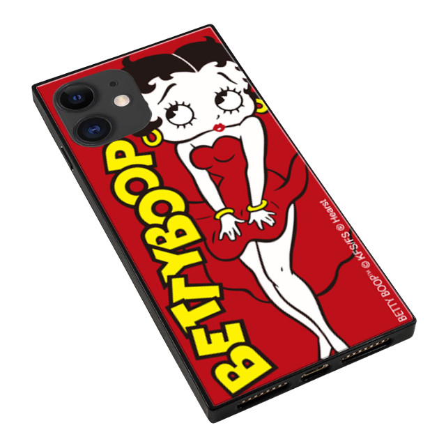 【iPhone11/XR ケース】Betty Boop スクエア型 ガラスケース (RED)goods_nameサブ画像