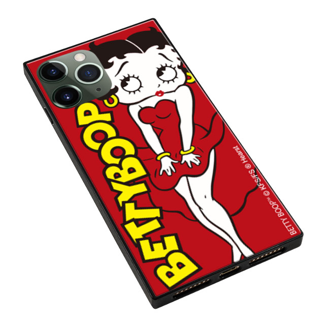 【iPhone11 Pro ケース】Betty Boop スクエア型 ガラスケース (RED)サブ画像