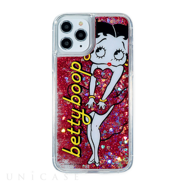 【iPhone11 Pro ケース】Betty Boop グリッターケース (Red Dress)