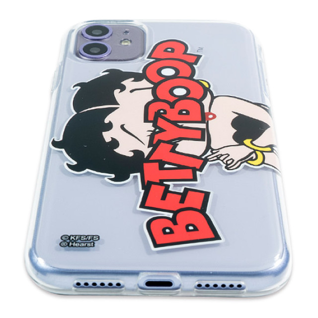 【iPhone11/XR ケース】Betty Boop クリアケース (LOGO RED ＆ BLACK)goods_nameサブ画像