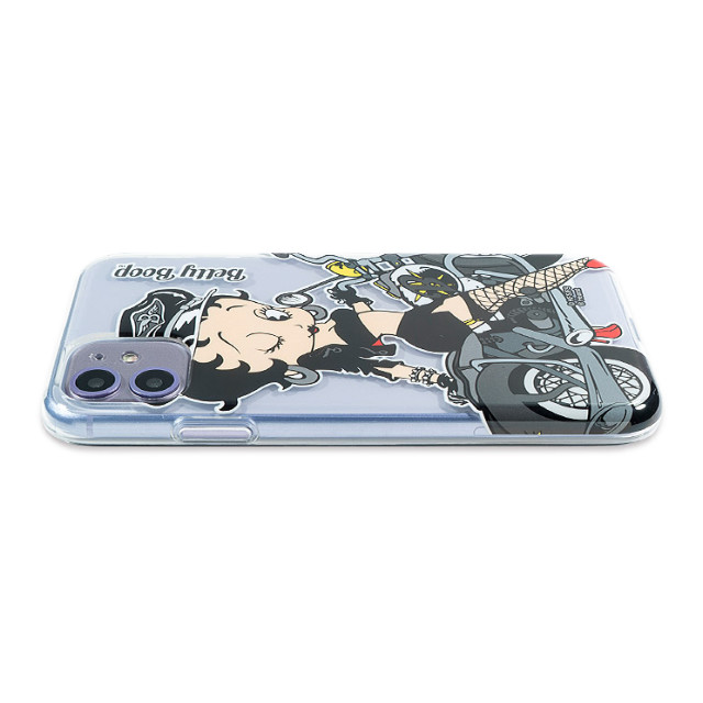 【iPhone11/XR ケース】Betty Boop クリアケース (BLACK BIKE)goods_nameサブ画像