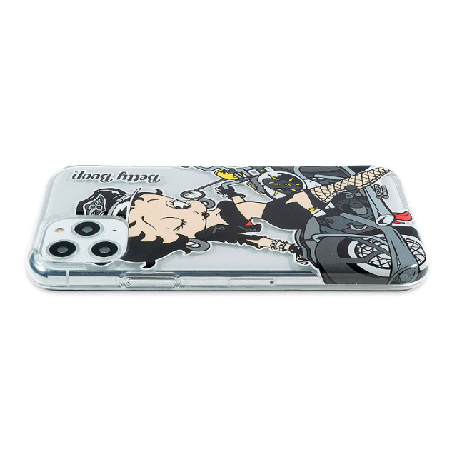 【iPhone11 Pro ケース】Betty Boop クリアケース (BLACK BIKE)サブ画像