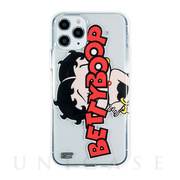 【iPhone11 Pro ケース】Betty Boop クリアケース (LOGO RED ＆ BLACK)