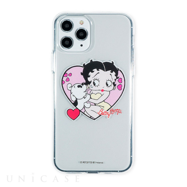 【iPhone11 Pro ケース】Betty Boop クリアケース (HEART)