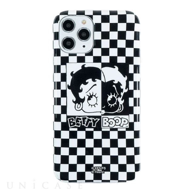 【iPhone11 Pro ケース】Betty Boop クリアケース (MONOTONE)
