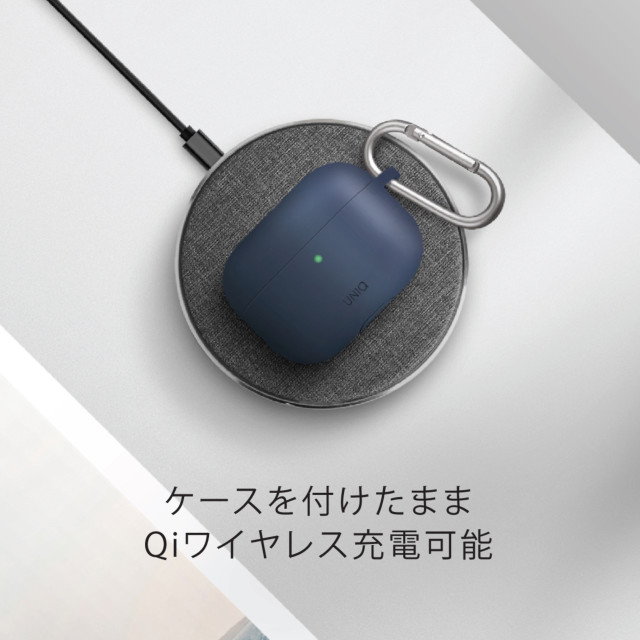 【AirPods Pro(第1世代) ケース】VENCER AirPods Pro シリコン ハング ケース - CHARCOAL (DARK GREY)サブ画像