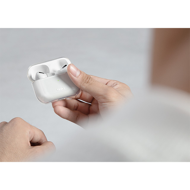 【AirPods Pro(第1世代) ケース】GLASE AirPods Pro クリア TPU ハング ソフトケース - GLOSSY CLEAR (CLEAR)サブ画像