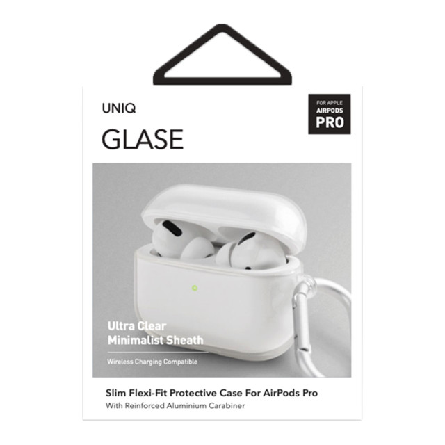 AirPods Pro(第1世代) ケース】GLASE AirPods Pro クリア TPU ハング ソフトケース GLOSSY CLEAR  (CLEAR) UNIQ iPhoneケースは UNiCASE