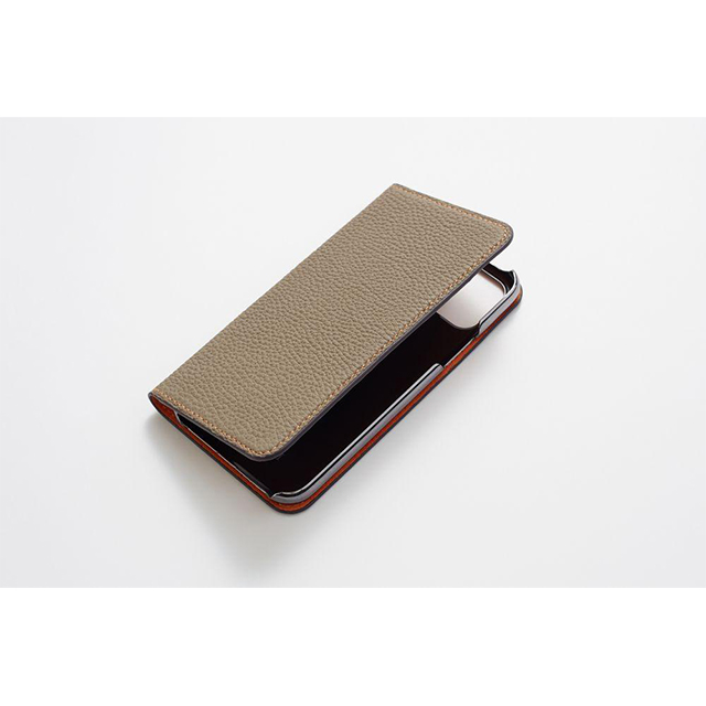 【iPhone11 ケース】German Shrunken Calf Folio Case (Light Blue)サブ画像