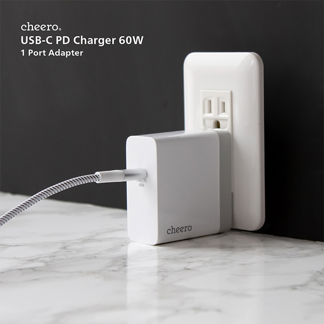 USB-C PD Charger 60W (ホワイト×シルバー)サブ画像